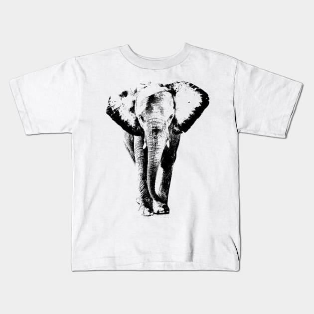 elephant Kids T-Shirt by hottehue